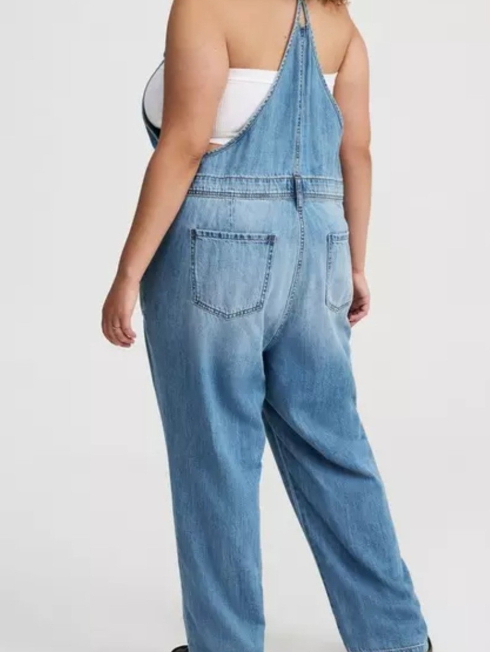 torrid Light Wash Denim Overalls - Picture 16 of 16
